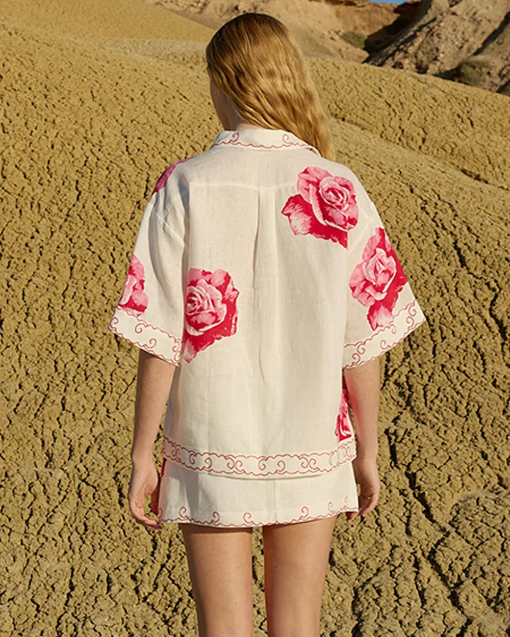 ULA MINI SKIRT - ANTIQUE ROSEA