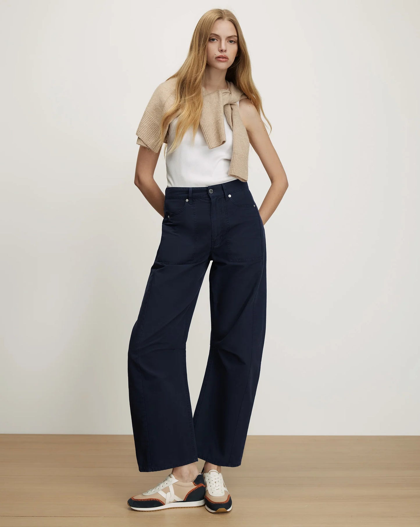 *PREORDER* SLOAN BARREL JEAN - NAVY BLUE
