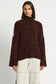 ALASKA KNIT JUMPER - BITTER CHOCOLATE