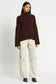 ALASKA KNIT JUMPER - BITTER CHOCOLATE