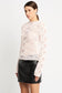 LADDERED LADY KNIT TOP - PINK