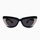 LAFAYETTE SUNGLASSES - BLACK/LIGHT TAN GLOSS