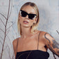 LAFAYETTE SUNGLASSES - BLACK/LIGHT TAN GLOSS