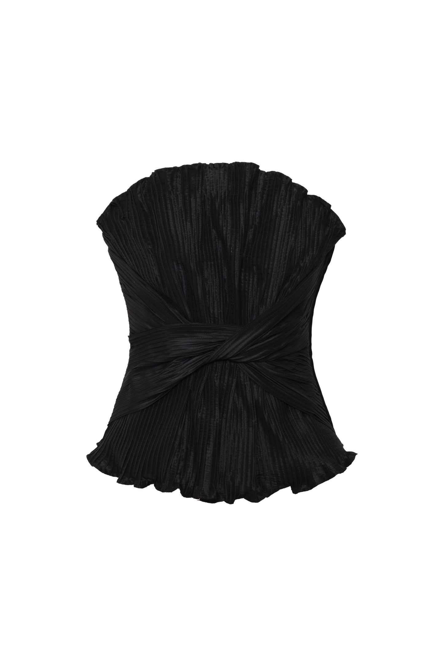 *PREORDER* TE RECUERDO PLEATED TOP - BLACK