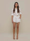 LAINA EYELET SHORT - IVORY