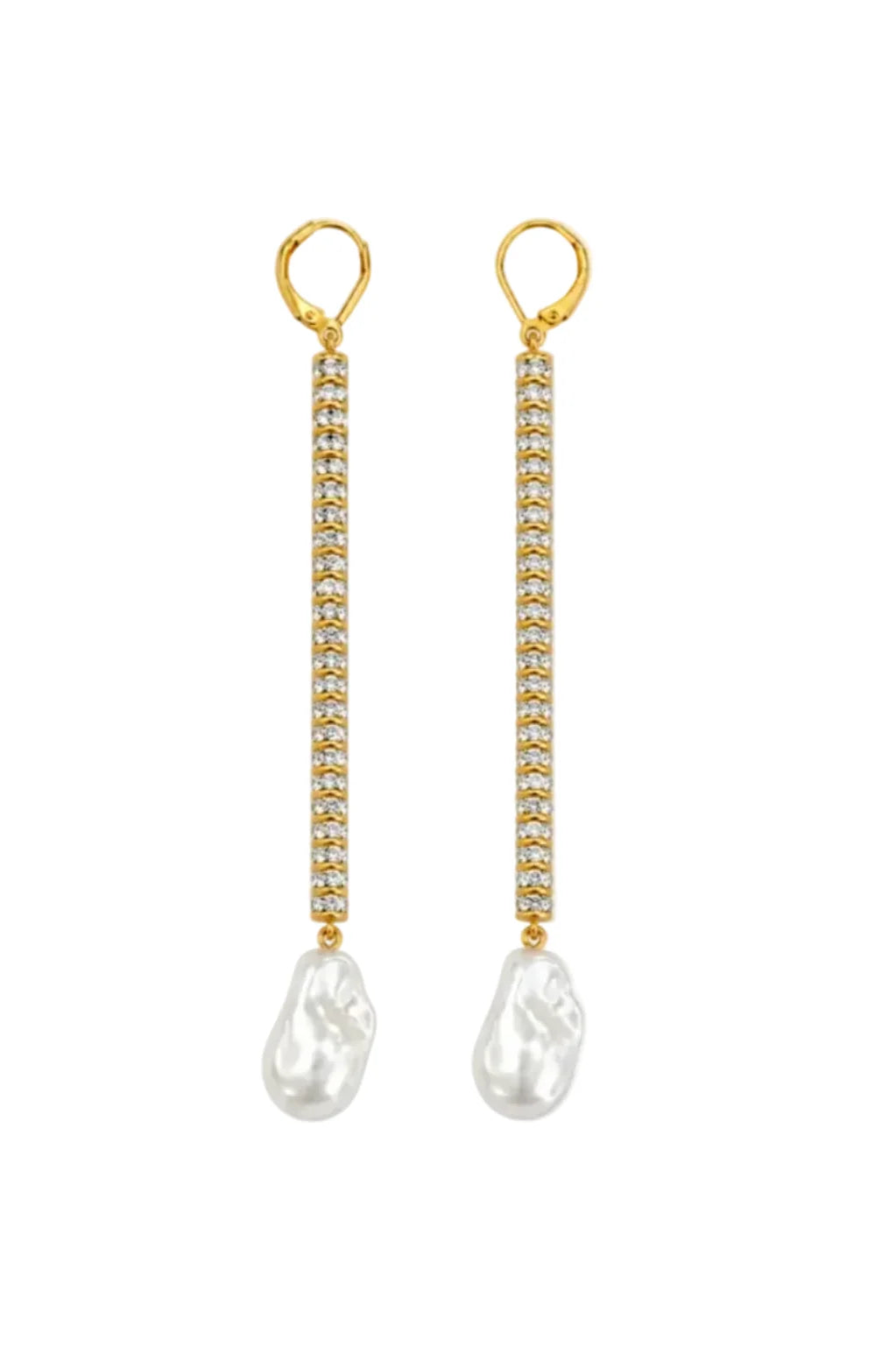 *PREORDER* GOLDEN HOUR CRYSTAL PEARL EARRINGS