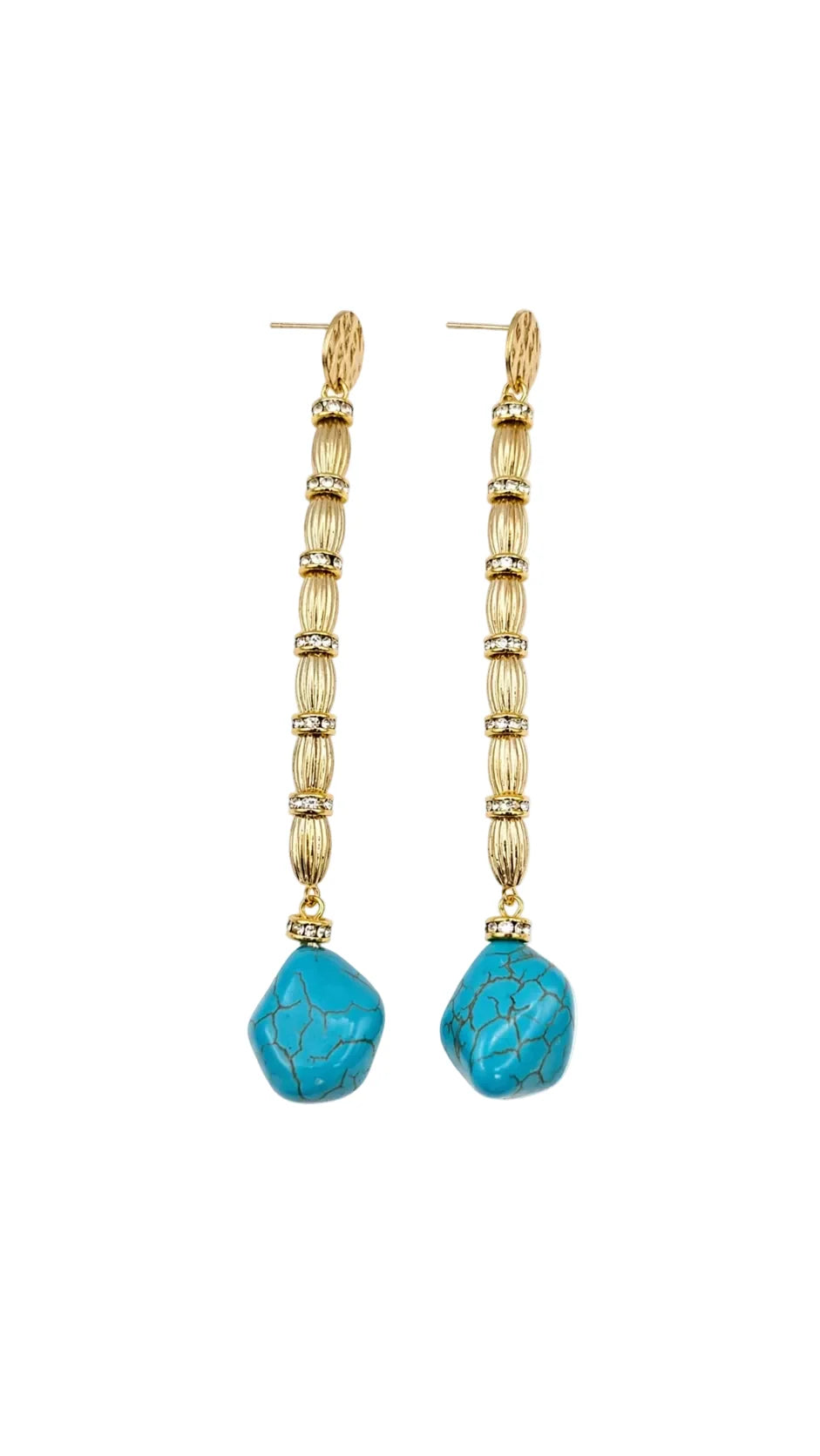*PREORDER* AMALFI TURQUOISE COLUMN EARRINGS