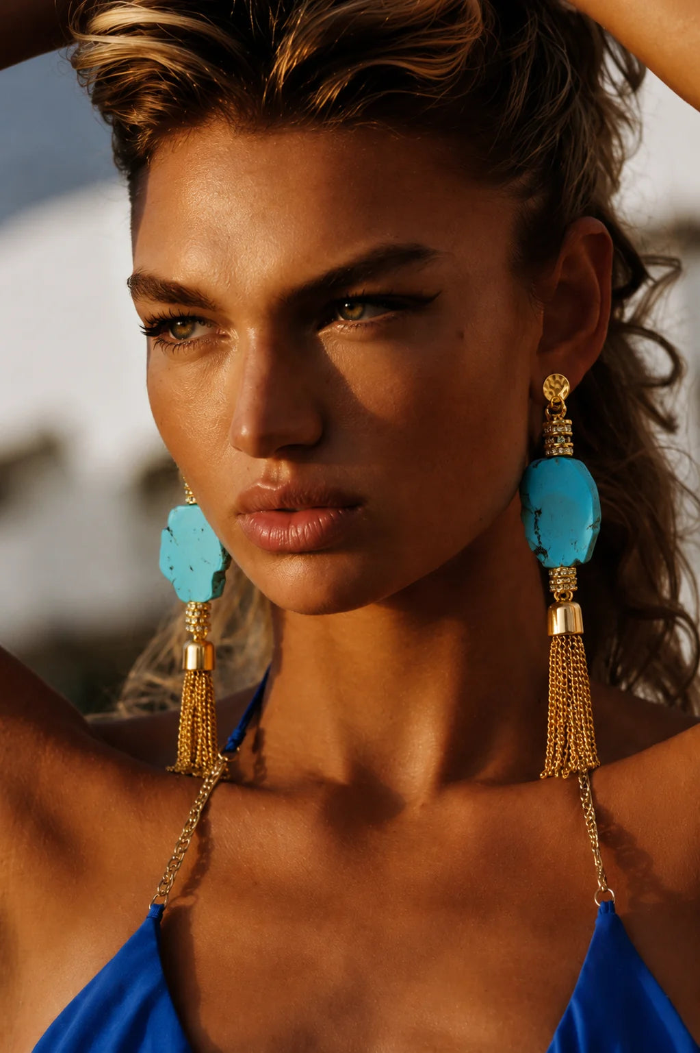 *PREORDER* AZZURA STATEMENT TURQUOISE EARRINGS