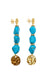 *PREORDER* VALENTINA COIN TURQUOISE EARRINGS