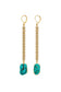 *PREORDER* GOLDEN HOUR CRYSTAL TURQUOISE EARRINGS