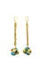 *PREORDER* CAPRI GEM GOLD DROP TURQUOISE EARRINGS