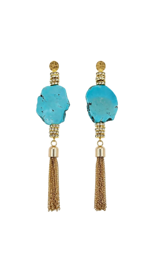 *PREORDER* AZZURA STATEMENT TURQUOISE EARRINGS