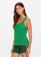 LA PAZ RIVA KNIT TANK - GREEN