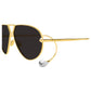 DROP AVIATOR SUNGLASSES - GOLD/GREY