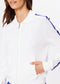 CARNABY PARI ZIP KNIT JACKET - WHITE