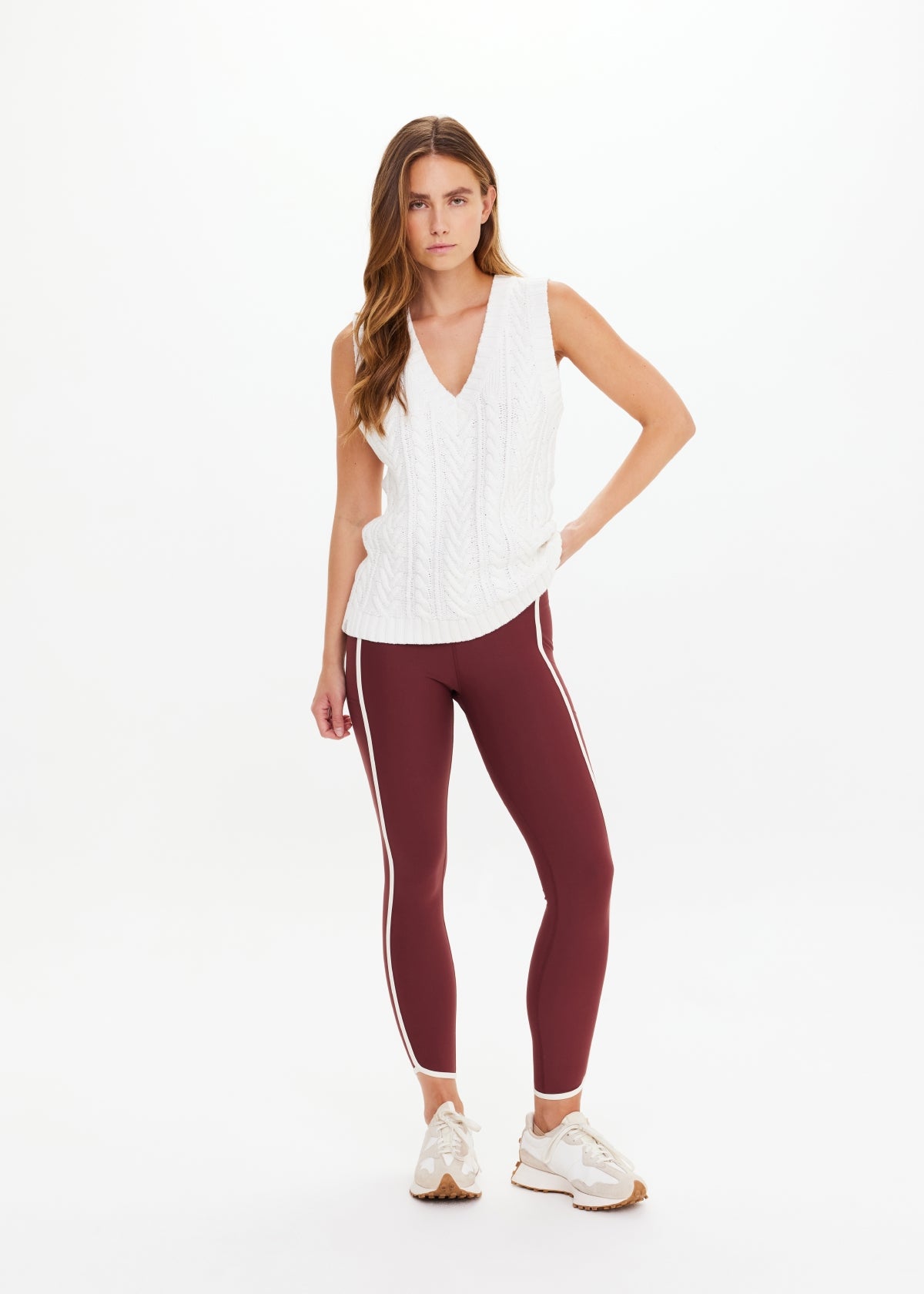 ESPADA HERMINA V NECK VEST - NATURAL