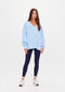 LOU V NECK SWEATER - JEWEL