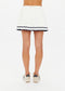 CADIZ PLEATED KNIT SKIRT - CREME