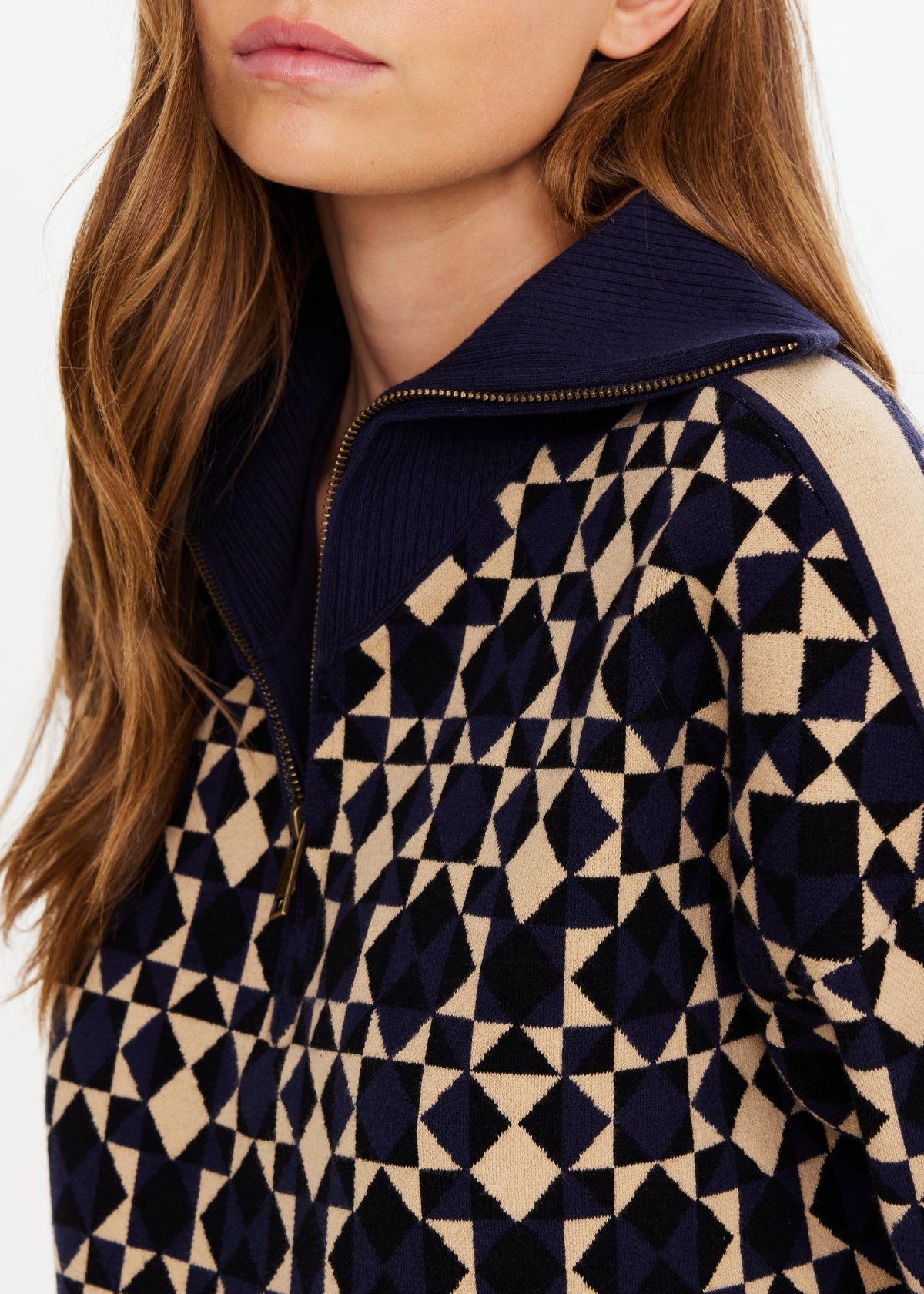 COSMO KAIRO HALF ZIP KNIT - GEO