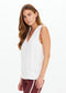 ESPADA HERMINA V NECK VEST - NATURAL