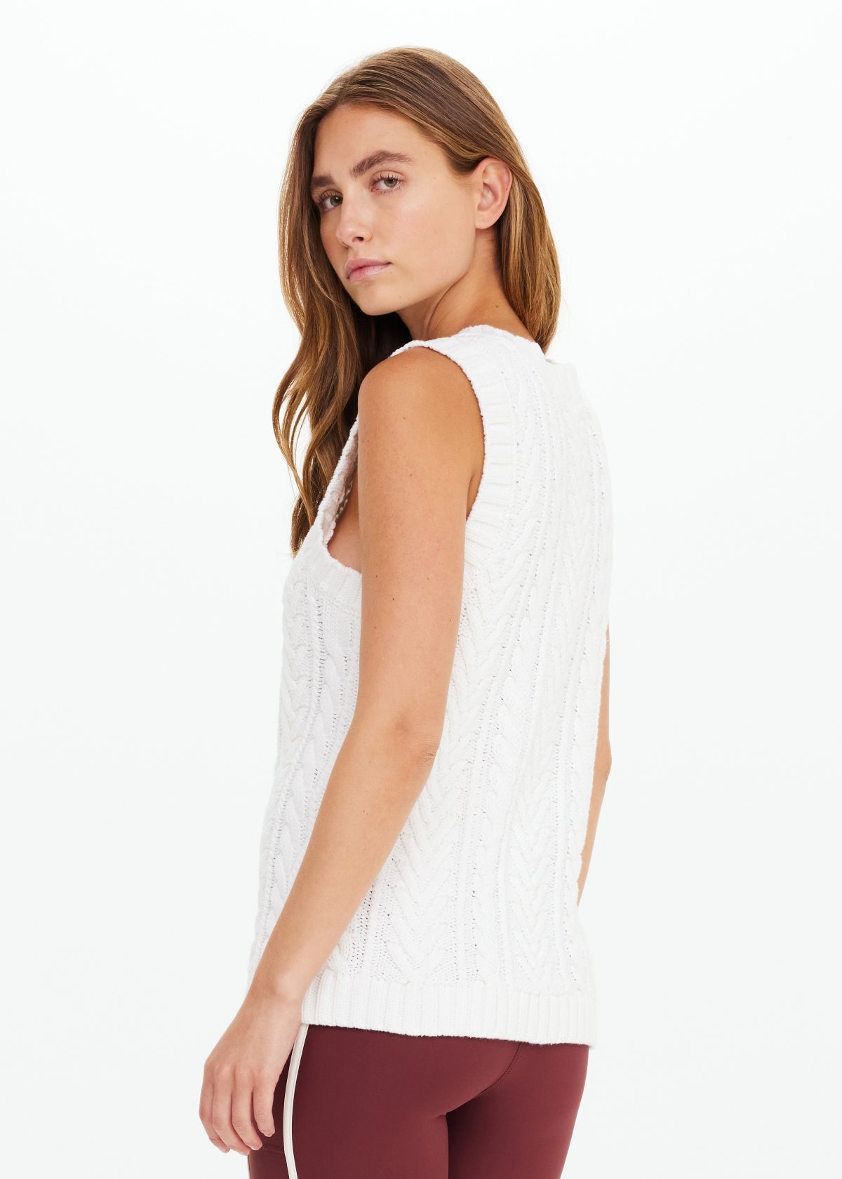 ESPADA HERMINA V NECK VEST - NATURAL