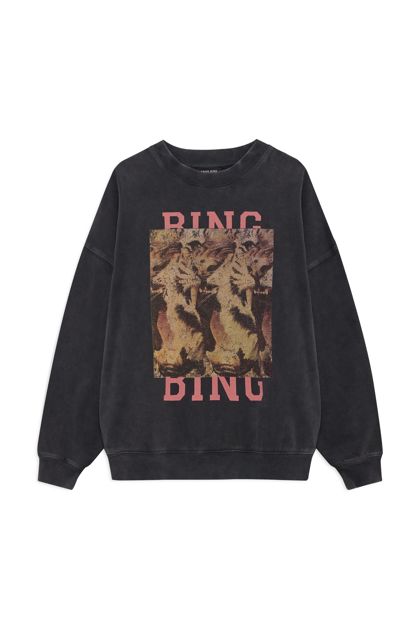*PREORDER* MILES SWEATSHIRT TIGER BING - WASHED BLACK