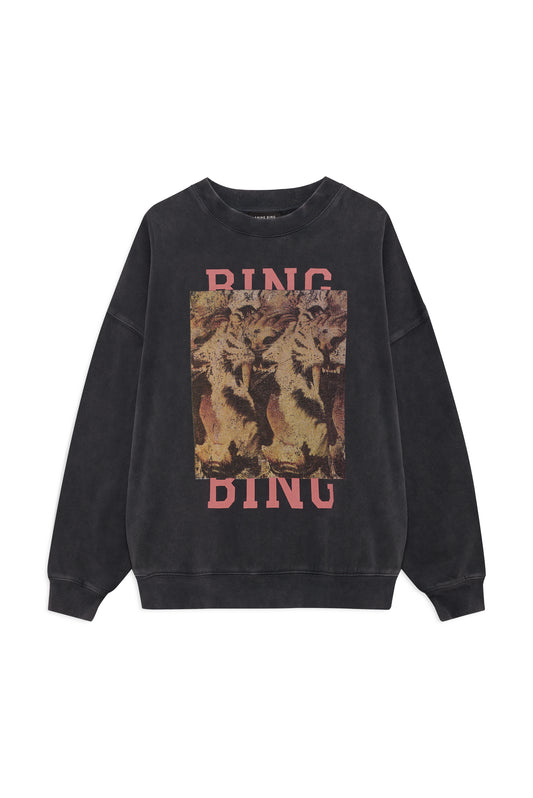 *PREORDER* MILES SWEATSHIRT TIGER BING - WASHED BLACK