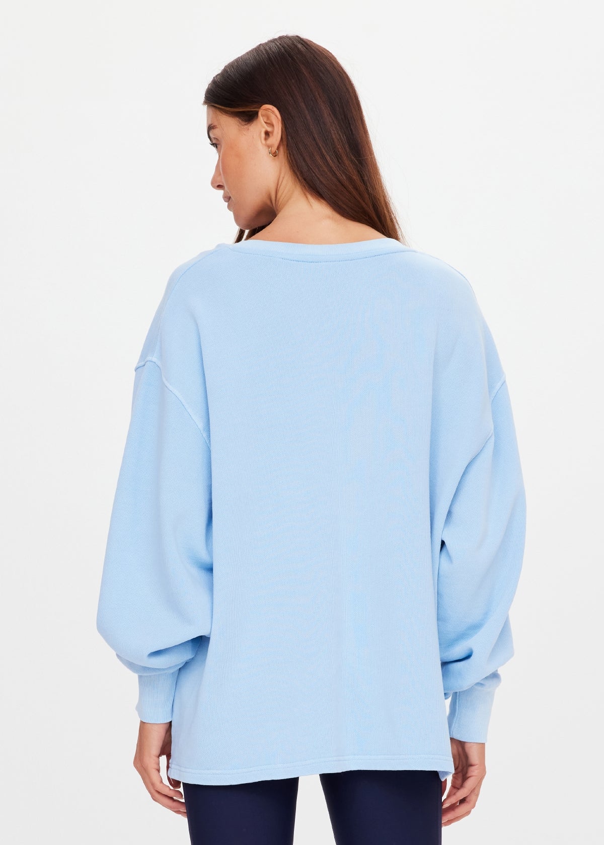 LOU V NECK SWEATER - JEWEL