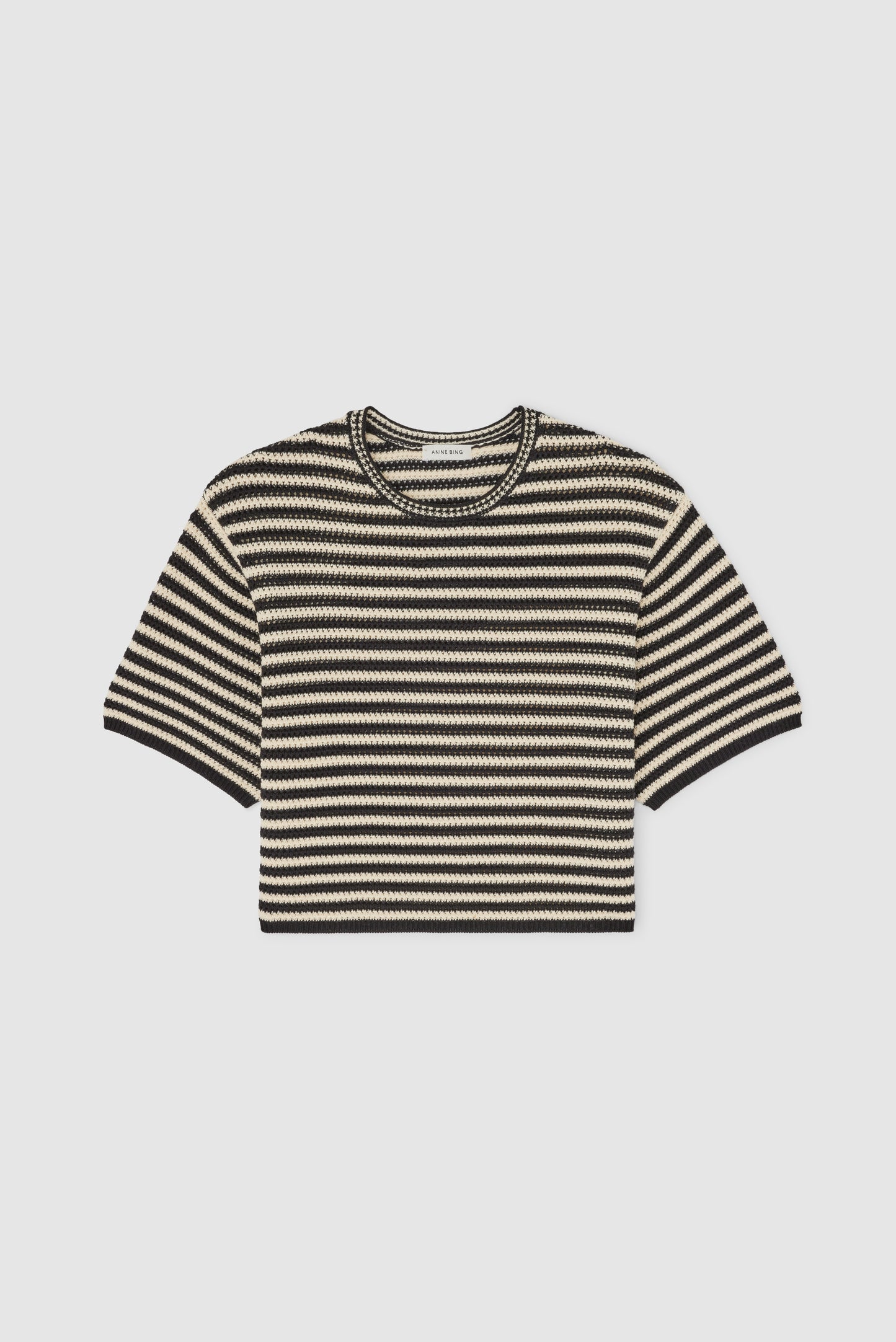 *PREORDER* THEO SWEATER - BLACK/IVORY STRIPE