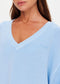 LOU V NECK SWEATER - JEWEL