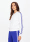 CARNABY PARI ZIP KNIT JACKET - WHITE