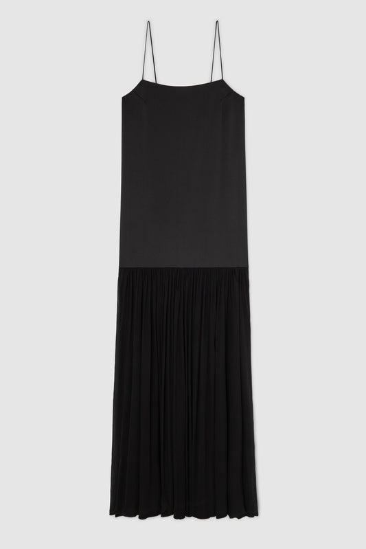 *PREORDER* CLEMENTINE PLEATED DRESS - BLACK