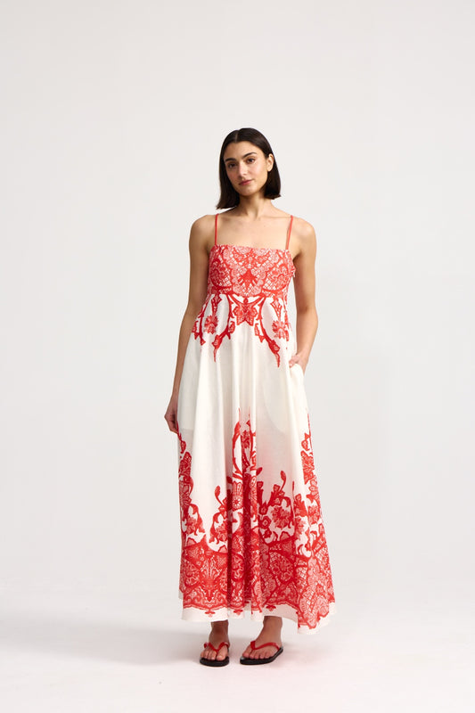 RUE DRESS - RUBY ANTIQUE