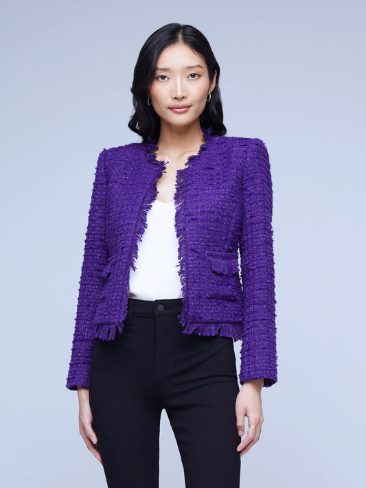 ANGELINA BLAZER - DEEP VIOLET