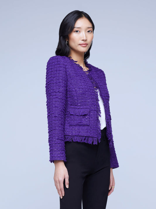 ANGELINA BLAZER - DEEP VIOLET