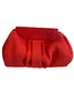 RAFFIA CLOUD CLUTCH BAG - CORAL