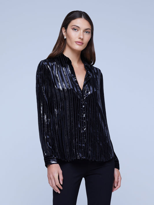 LAURENT BLOUSE - BLACK