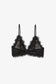 LACE BRA WITH TRIM - BLACK