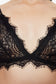 LACE BRA WITH TRIM - BLACK