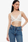 LACE BRA WITH TRIM - IVORY