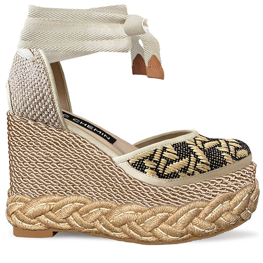 CHIC MADAME WEDGES - CREME