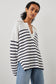 HARRIS SWEATER - WHITE NAVY STRIPE