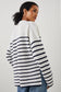 HARRIS SWEATER - WHITE NAVY STRIPE