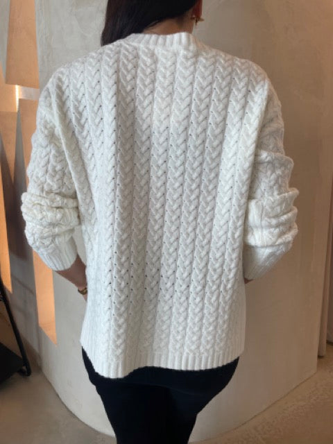 PATTERN JUMPER - IVORY