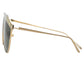 HUSTON AVIATOR SUNGLASSES - GOLD