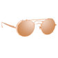 JIMI OVAL SUNGLASSES IN ROSE GOLD