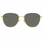 RAIF SQUARE SUNGLASSES IN GREY/YELLOW GOLD