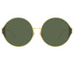 CAROUSEL ROUND SUNGLASSES IN YELLOW GOLD