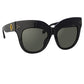 THE DUNAWAY OVERSIZED SUNGLASSES IN BLACK