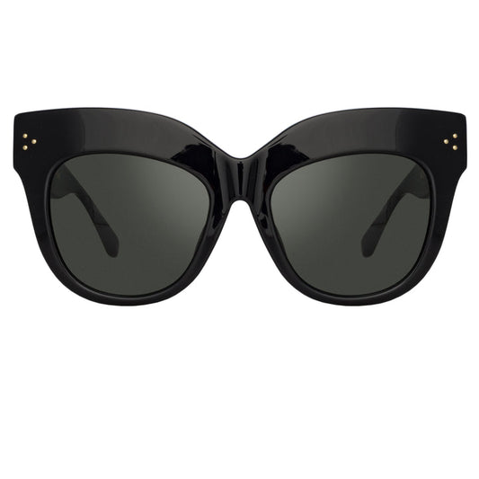 THE DUNAWAY OVERSIZED SUNGLASSES IN BLACK